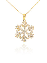 תליון זהב פתית השלג